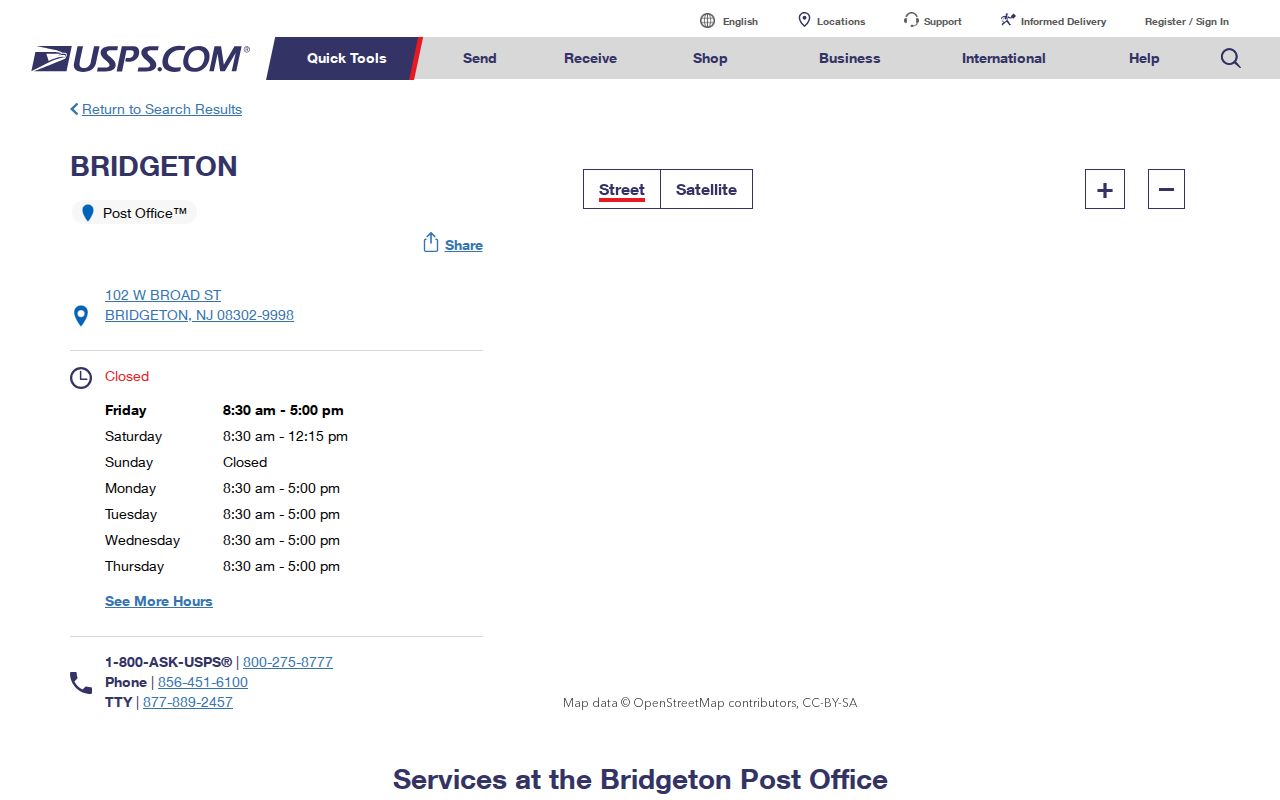 Bridgeton residents directory reference, USPS Bridgeton ZIP 08302 post office